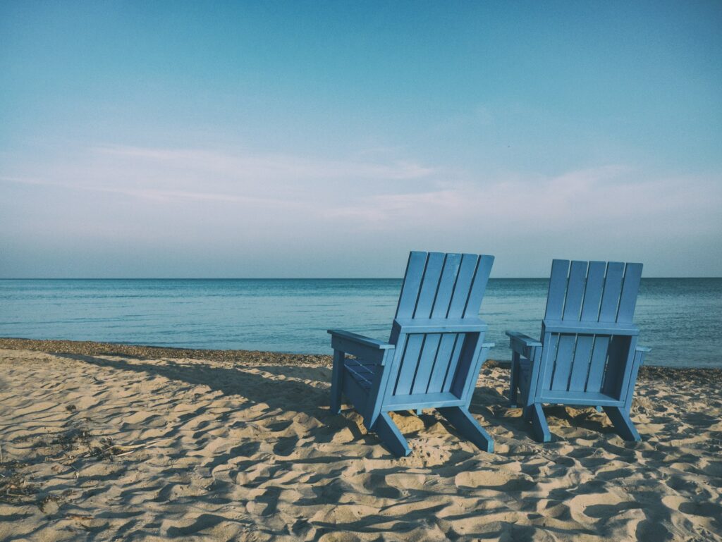 Lounge on the beach in Port Aransas